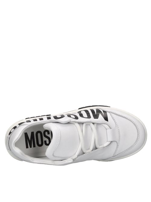 Sneakers in pelle MOSCHINO | 80485 GINEVRAGBIANCO